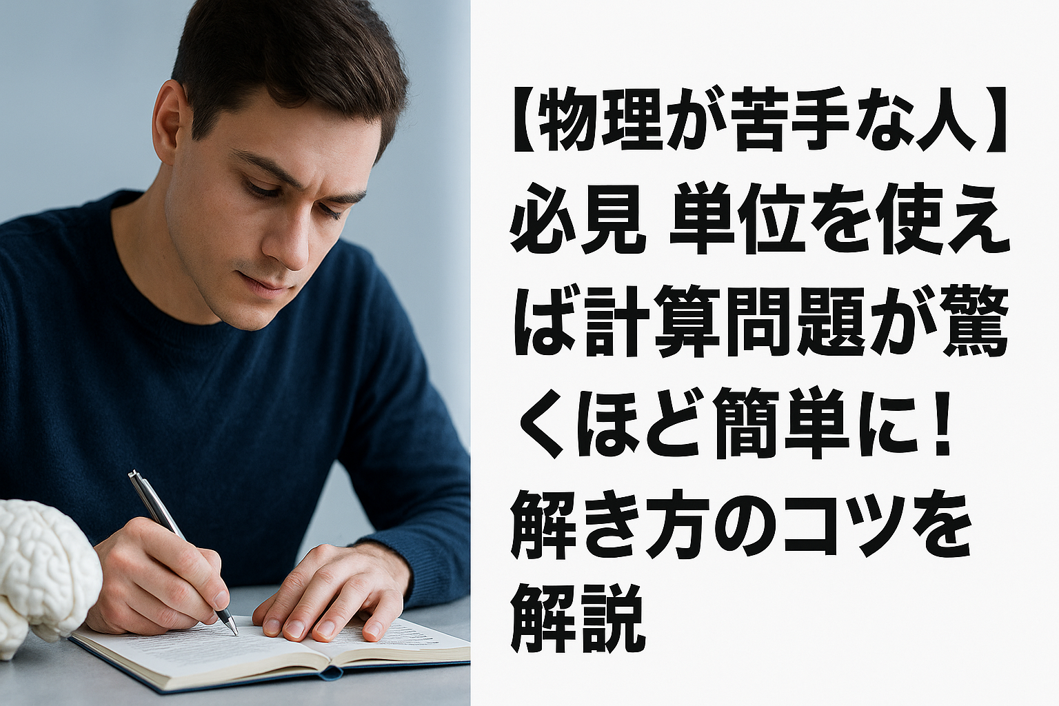 【物理が苦手な人必見】単位を使えば計算問題が驚くほど簡単に！解き方のコツを解説